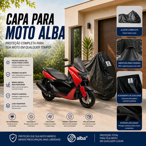 Capa para Cobrir Moto Alba Tamanho M