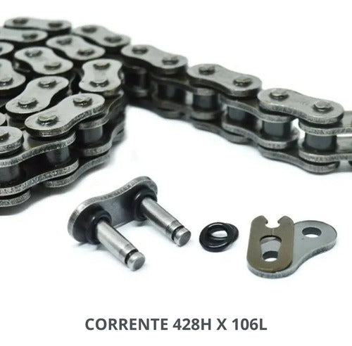 Kit Relação Smartfox com Retentor Honda Pop 100 Biz 125 428OH 106L 34/14T