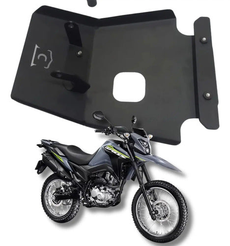 Protetor de Cárter Chapam Honda Bros 160 Xre 190 2025 em diante Preto Fosco
