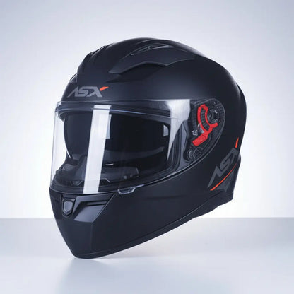 Capacete ASX City SV Solid com Óculos Solar Interno Preto Grafite Fosco Tamanho 54/XS