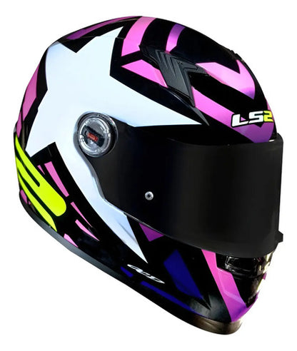 Capacete LS2 FF358 Starwar Preto Rosa