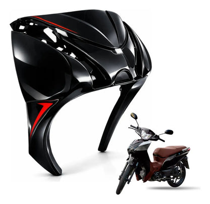Carenagem Frontal Bico Smartfox Shineray Jet 50 125 2023 a 2025 Preto