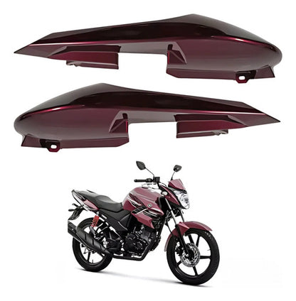 Par de Rabetas Laterais Paramotos Yamaha Fazer 150 2016 a 2018 Vinho