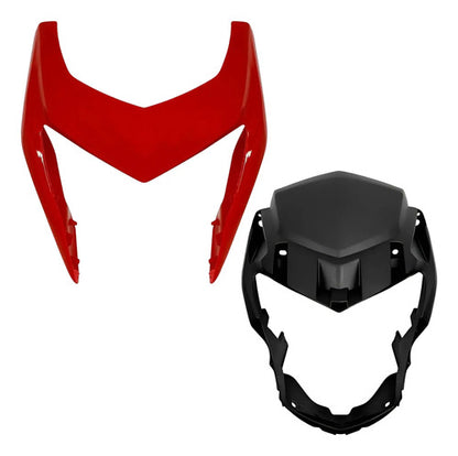 Kit Carenagem do Farol Paramotos Honda Bros 160 2015 a 2021 Vermelho