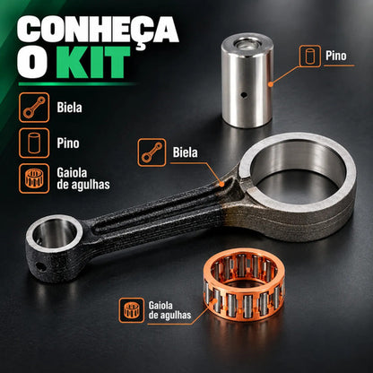 Kit Biela com Pino e Rolamento Smartfox Yamaha Factor 125 Fazer Crosser Factor 150