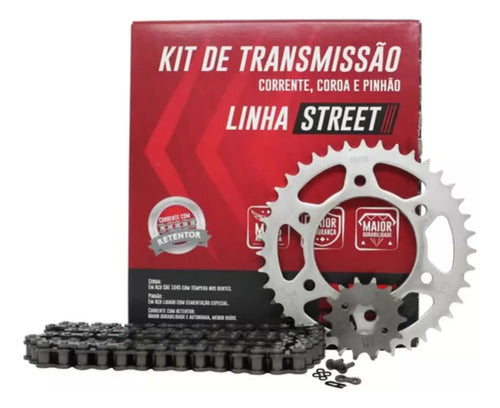 Kit Relação DID com Retentor Yamaha Factor 150 2016 a 2025 428HXV 124L 39/14T
