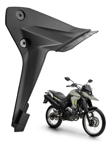 Acabamento Interno da Aba do Tanque Direito Yamaha Lander 250 2025 Preto