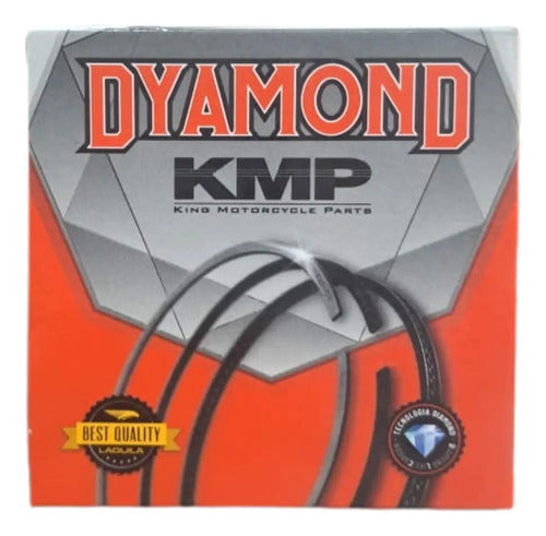 Jogo de Anéis do Pistão KMP Dyamond Yamaha Factor 125 2000 a 2016 Xtz 125 2003 a 2016 1,00