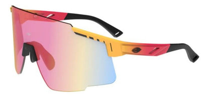 Óculos De Sol Mormaii Grand Tour Esportivo Feminino Masculino Laranja Vermelho Fosco Lente Rosa