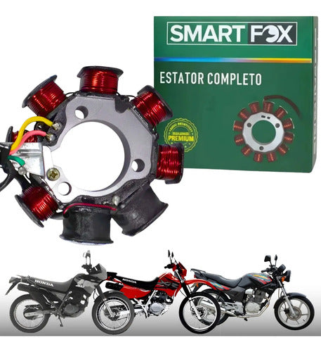 Magneto Estator com Bobina de Pulso Smartfox Honda Nx 150 Cbx 200 Strada Nx 200 Xr 200r