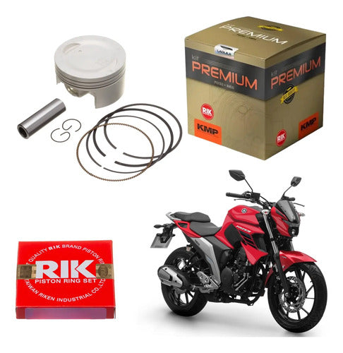 Kit Pistão com Anéis KMP Premium Yamaha Fazer Lander Ténéré 250 0,75 mm