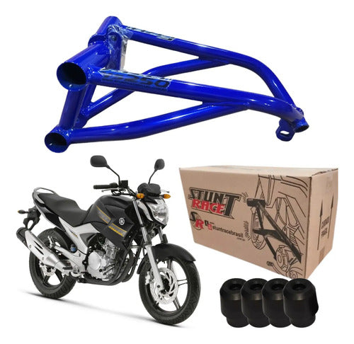 Protetor de Motor Stunt Race Cage Yamaha Fazer 250 2006 a 2017 Azul Metálico