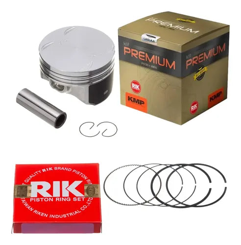 Kit Pistão com Anéis KMP Premium Honda Cb 250f Twister 2016 a 2022 Crf 250f 2019 a 2025 0,50 mm