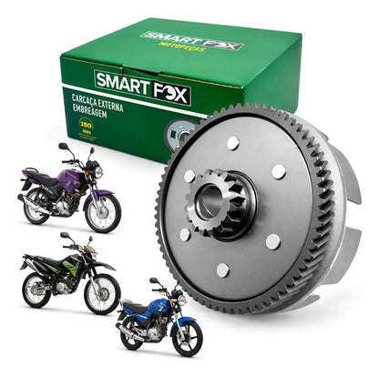 Campana da Embreagem Smartfox Yamaha Factor 125 2000 a 2016 Xtz 125 2006 em diante