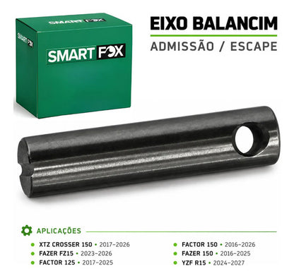 Eixo do Balancim de Admissão e Escape Smartfox Yamaha Factor 125 Crosser Factor Fazer 150 Yzf-R15