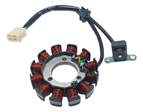 Magneto Estator com Bobina de Pulso Magnetron Honda Cg 125 Fan 2009 a 2015