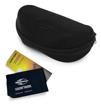 Óculos De Sol Mormaii Joaca 4 Polarizados Armação Preto Fosco Com Lentes G15 Verde Curvado