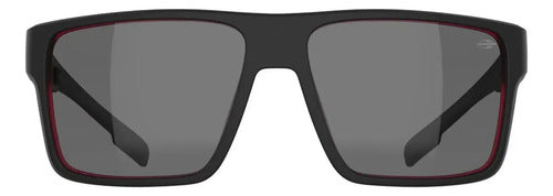 Óculos De Sol Mormaii Macau Óculos Solar Macau Feminino Masculino Lente Fumê Preto Vermelho Quadrado