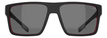 Óculos De Sol Mormaii Macau Óculos Solar Macau Feminino Masculino Lente Fumê Preto Vermelho Quadrado