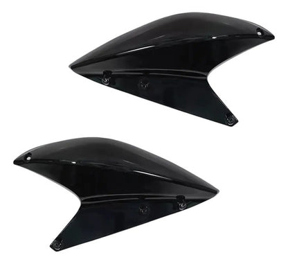 Par de Abas do Tanque Superiores Paramotos Honda Xre 300 2010 a 2012 Preto Brilhante