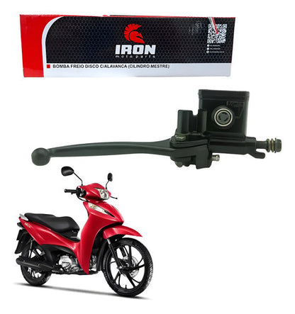 Burrinho Cilindro Mestre de Freio Dianteiro com Manete Iron Honda Biz 125 Shineray Phoenix 50