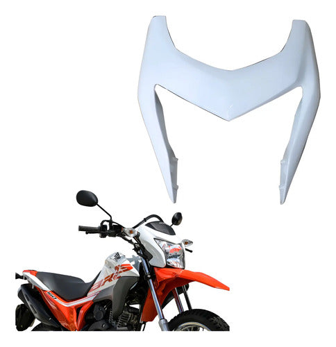 Capa do Farol Frontal Paramotos Honda Bros 160 2015 a 2021 Branco