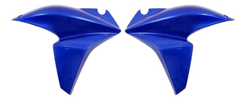 Par de Aletas Abas do Tanque Paramotos Honda Xre 300 2013 a 2015 Azul