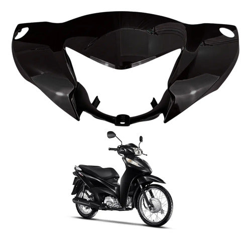Capa do Farol Paramotos Honda Biz 125 2025 a 2026 Preto Brilhante