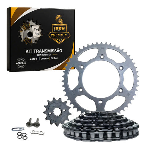 Kit Relação Iron Premium com Retentor Honda Crf 250f 2019 em diante 520 112L 50/13T