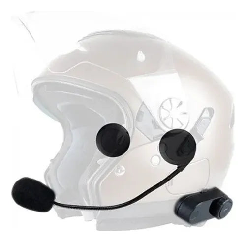 Par de Intercomunicadores de Capacete Motocom Prime Universal Bluetooth com Rádio FM