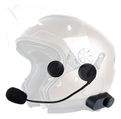 Par de Intercomunicadores de Capacete Motocom Prime Universal Bluetooth com Rádio FM