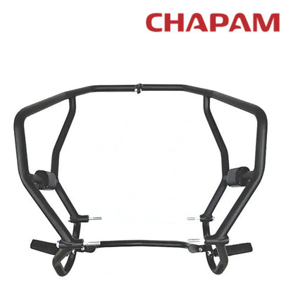 Protetor de Motor com Pedaleira Chapam Yamaha Tracer 900 Mt-09 Preto Fosco