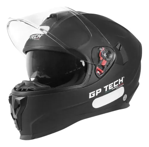 Capacete GP Tech Ultra SV Solid com Óculos Solar Interno Preto Fosco