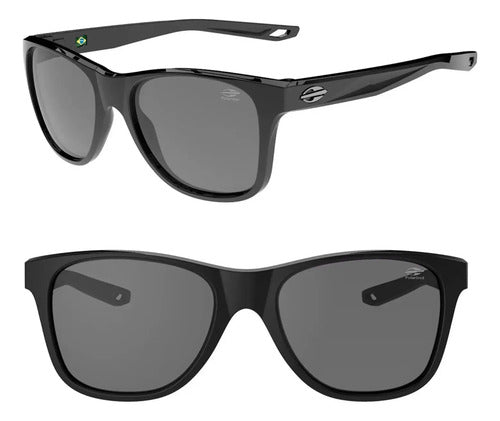 Óculos De Sol Mormaii Bangkok Óculos Solar Bangkok Feminino Masculino Lente Fumê Polarizado Preto