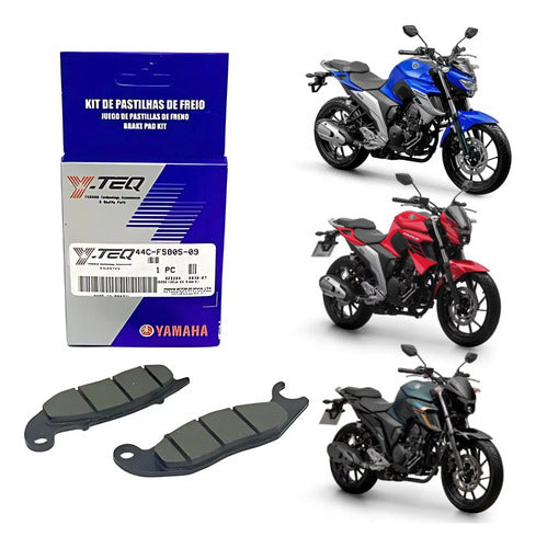 Pastilha de Freio Dianteira Y-TEQ Yamaha Fazer 250 Honda Cg 150 160 Titan Fan