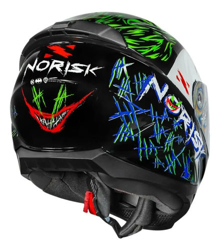 Capacete Norisk Razor Joker Preto Fosco