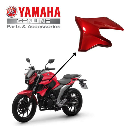 Guia de Ar Aba do Tanque Esquerda Yamaha Fazer Fz25 250 2018 a 2023 Vermelho