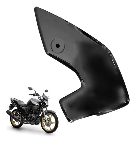 Bananinha Carenagem Lateral do Farol Direita Yamaha Factor Dx 150 2025 Preto Metálico