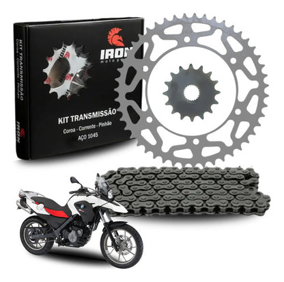 Kit Relação Iron Premium com Retentor BMW F 650 Gs 2011 a 2013 112L 47/16T