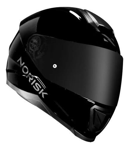 Capacete Norisk Razor Solid Preto Brilhante