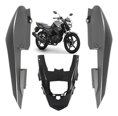 Rabeta Lateral Completa Paramotos Yamaha Fazer 150 2016 a 2017 Cinza Fosco