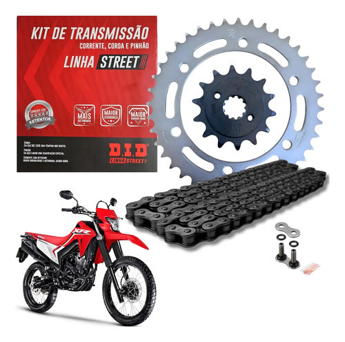 Kit Relação DID Street com Retentor Honda Tornado Sahara 300 520V 108L 39/14T