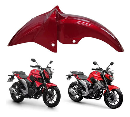 Paralama Dianteiro Yamaha Fazer Fz25 250 2018 a 2025 Vermelho