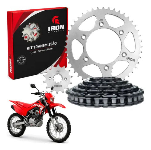 Kit Relação Iron sem Retentor Honda Crf 230f 2007 em diante 520H 110L 50/13T