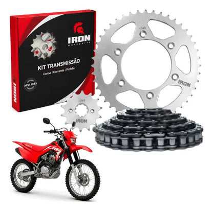 Kit Relação Iron sem Retentor Honda Crf 230f 2007 em diante 520H 110L 50/13T