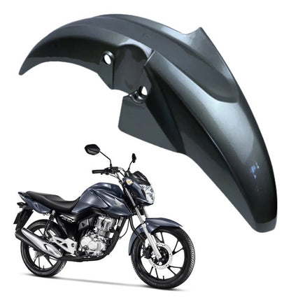 Paralama Dianteiro sem Suporte Paramotos Honda Cg 160 Fan 2022 a 2024 Cinza