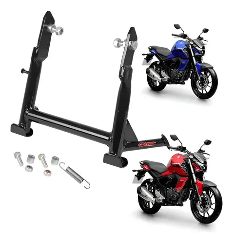 Cavalete Central Chapam Yamaha Fazer Fz15 150 2023 a 2025 Fz25 250 2018 a 2025 Preto Brilhante