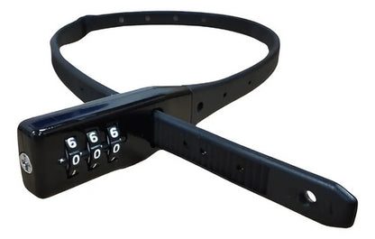 Cadeado Anti-furto Ziper Com Segredo 530mm Preto Shiver