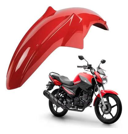 Paralama Dianteiro Paramotos Yamaha Factor 125 150 2016 a 2018 Vermelho Brilhante