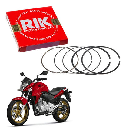 Jogo de Anéis do Pistão RIK Honda Xre 300 2009 a 2023 Cb 300r 2009 a 2015 1,00 mm